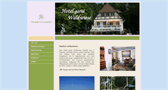 Desktop Screenshot of hotel-waldwiese.de